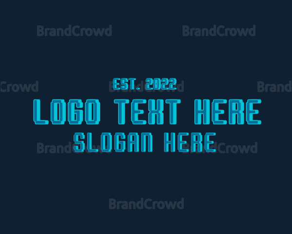 Neon Tech Gaming Wordmark Logo | BrandCrowd Logo Maker