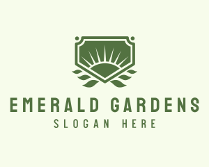 Sunrise Leaf Farm logo design