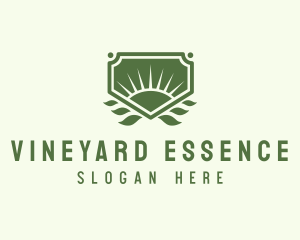 Sunrise Leaf Farm logo design