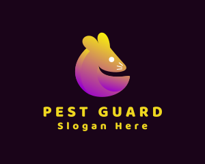 Gradient Mouse Rodent logo design