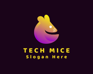 Mice - Gradient Mouse Rodent logo design