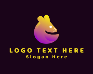 Gradient Mouse Rodent Logo