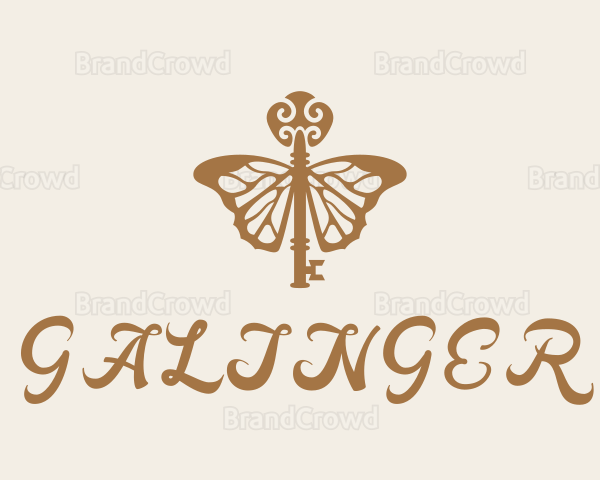 Key Butterfly Wings Logo