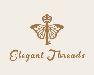 Key Butterfly Wings logo design