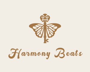 Insect - Key Butterfly Wings logo design
