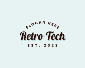 Casual Retro Script logo design