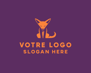 Fox - Orange Fox Cub logo design