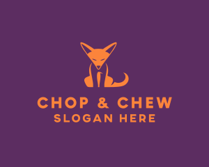 Orange Fox Cub logo design