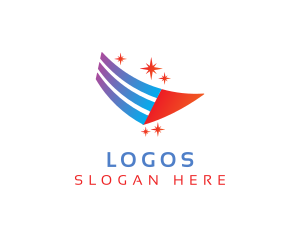 Government - Flag Aviation Banner logo design