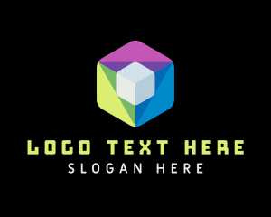 Gaming App - Generic 3D Cube Technology logo design