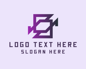 Geometric - Digital Tech Media logo design