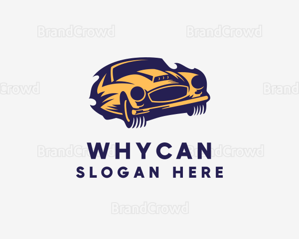 Blazing Race Car Logo