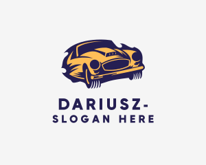 Blazing Race Car Logo
