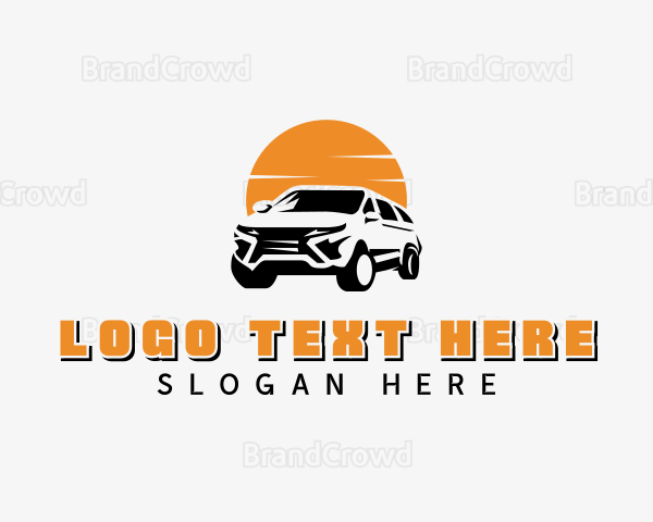 Car SUV Driving Logo