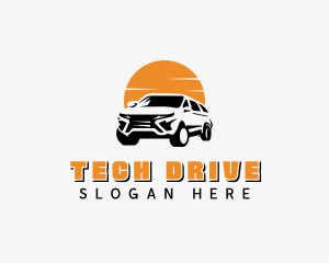 Car SUV Driving logo design