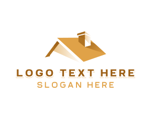 Construction - Roof Chimney House logo design