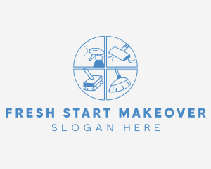 Makeover - Sanitation Cleaning Tools logo design