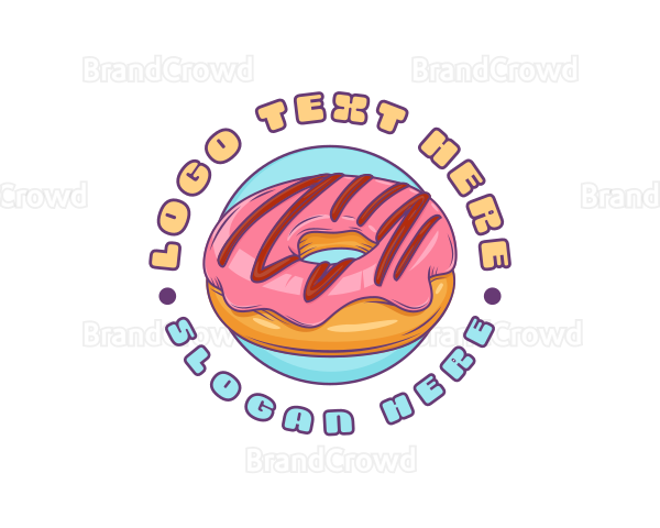 Donut Pastry Dessert Logo