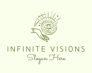 Visionary - Mystical Eye Tarot logo design