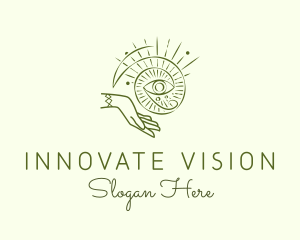 Visionary - Mystical Eye Tarot logo design