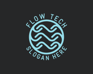 Tech Wave Company logo design