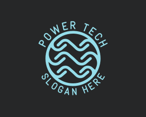 Cyberspace - Tech Wave Company logo design