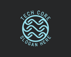 Tech Wave Company logo design