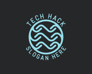 Tech Wave Company logo design