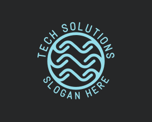 Tech Wave Company logo design