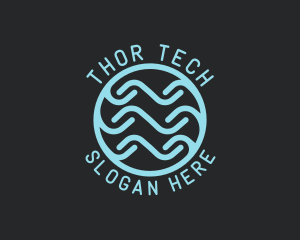 Tech Wave Company logo design