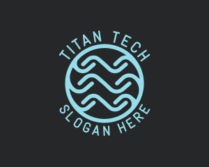 Tech Wave Company logo design