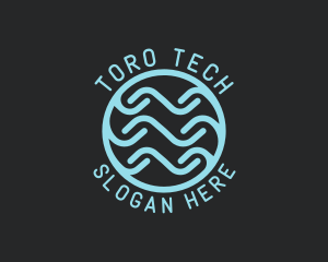 Tech Wave Company logo design