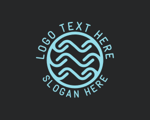 Waves - Tech Wave Company logo design