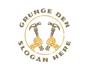 Grunge - Grunge Hammer Carpentry logo design