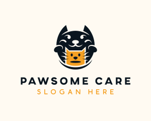 Pet Cat Veterinarian logo design