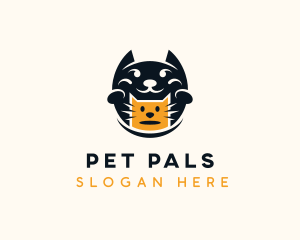 Pet Cat Veterinarian logo design