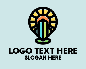 Locator - Community City Pin logo design