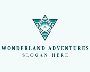 Compass Adventure Forest  logo design