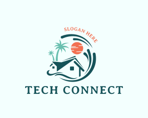 Tropical House Getaway Logo