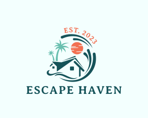 Getaway - Tropical House Getaway logo design