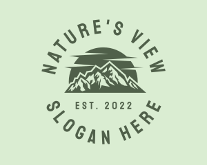 Scenery - Peak Mountain Scenery logo design