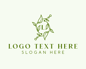 Gardening - Wellness Herbal Leaves logo design