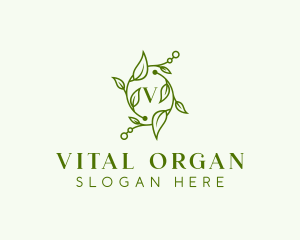 Wellness Herbal Leaves logo design