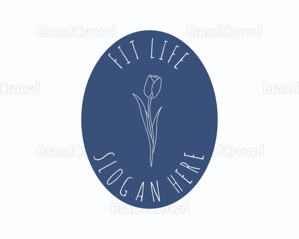 Eco Floral Aesthetic Logo