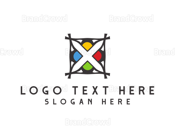 Tribal Flower Letter X Logo