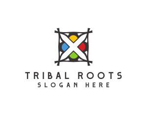 Tribal - Tribal Flower Letter X logo design