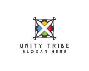 Tribe - Tribal Flower Letter X logo design