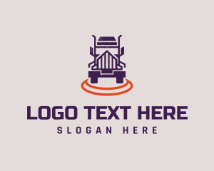 Lugging - Truck Transport Shipping logo design