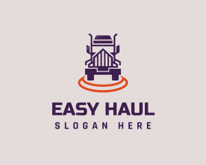 Truck Transport Shipping logo design