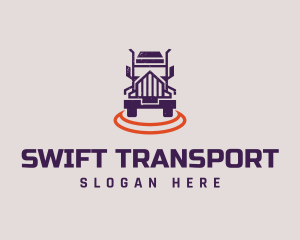 Truck Transport Shipping logo design